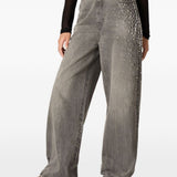 Jeans Melody con borchie in grigio Golden goose - donna 