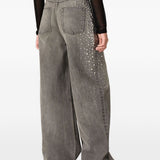 Jeans Melody con borchie in grigio Golden goose - donna 