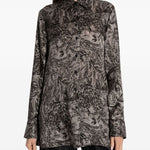 CAMICIA A STAMPA FLOREALE IN GRIGIO GOLDEN GOOSE - DONNA 