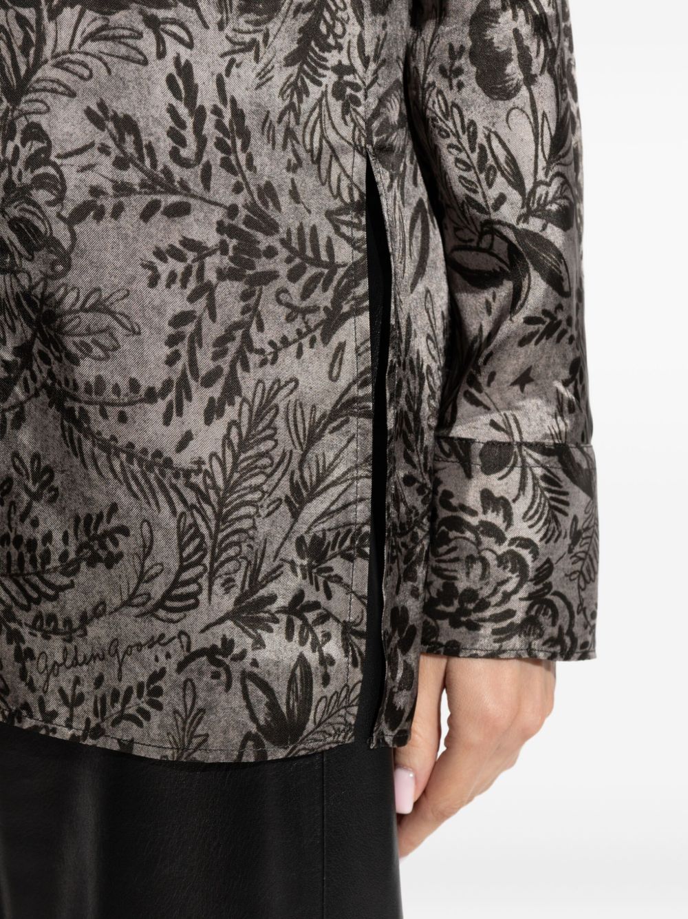 CAMICIA A STAMPA FLOREALE IN GRIGIO GOLDEN GOOSE - DONNA 