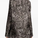 CAMICIA A STAMPA FLOREALE IN GRIGIO GOLDEN GOOSE - DONNA 