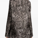 CAMICIA A STAMPA FLOREALE IN GRIGIO GOLDEN GOOSE - DONNA 