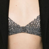 Top con perline in argento Golden goose - donna 