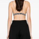 Top con perline in argento Golden goose - donna 