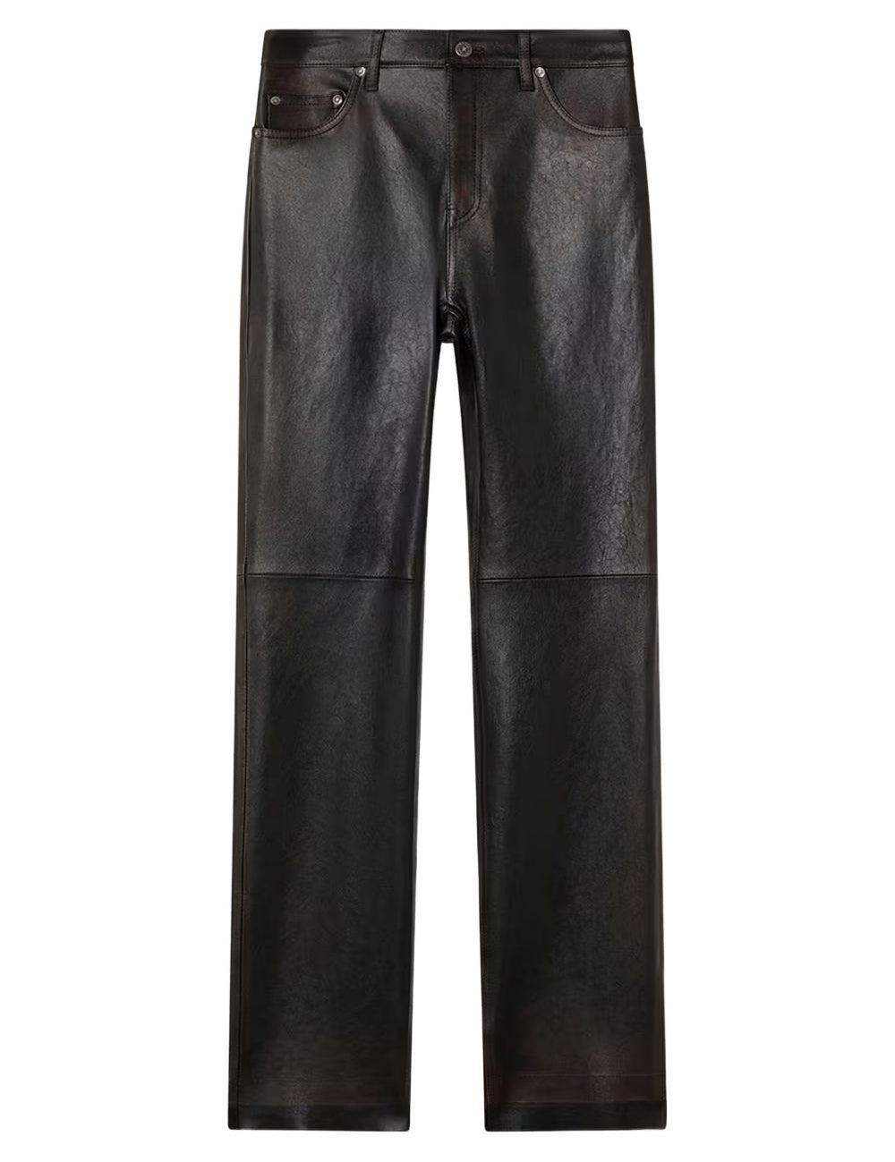 Jeans in pelle in nero Golden goose - donna 