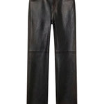 Jeans in pelle in nero Golden goose - donna 