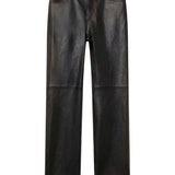Jeans in pelle in nero Golden goose - donna 