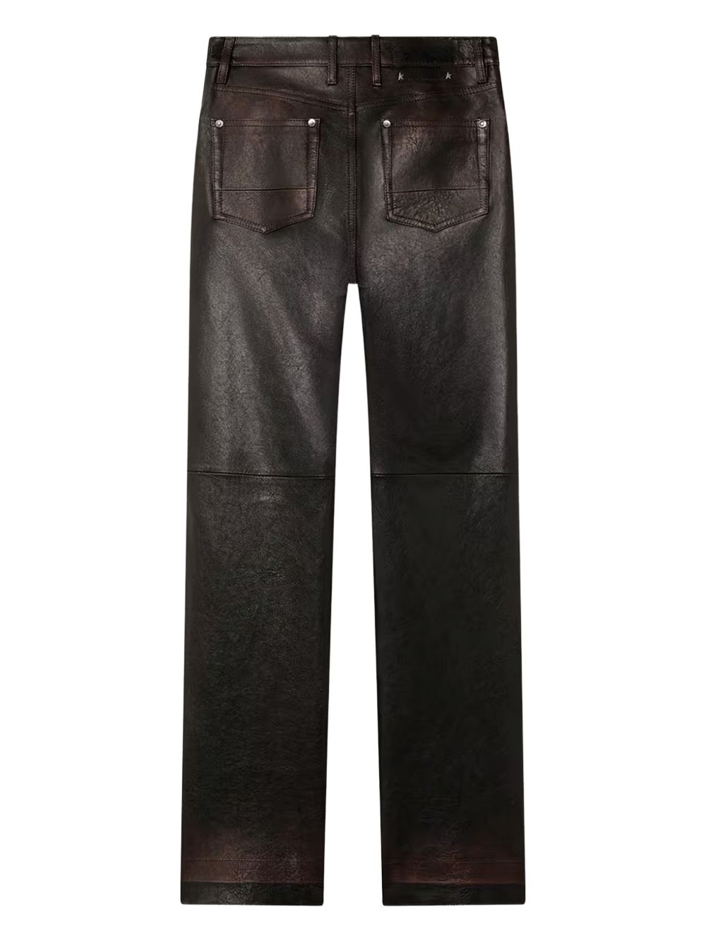 Jeans in pelle in nero Golden goose - donna 