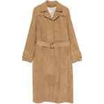 Cappotto con cintura in marrone Golden goose - donna 