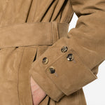 Cappotto con cintura in marrone Golden goose - donna 