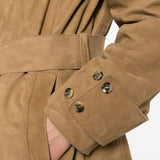 Cappotto con cintura in marrone Golden goose - donna 
