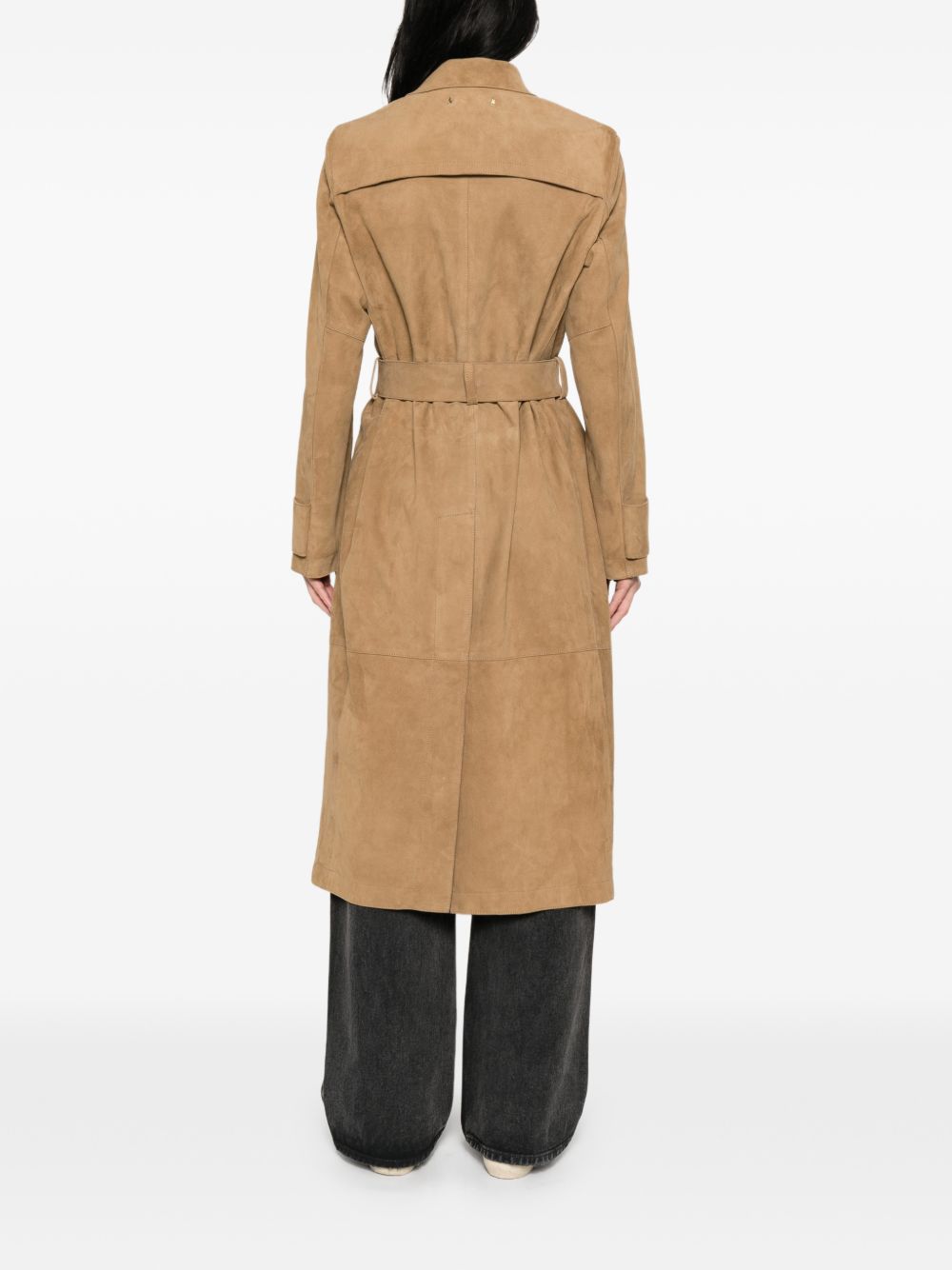 Cappotto con cintura in marrone Golden goose - donna 