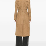 Cappotto con cintura in marrone Golden goose - donna 