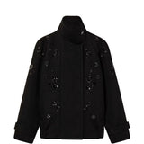 Giacca con paillettes in nero Golden goose - donna 