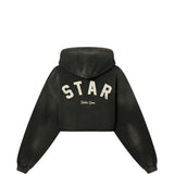 Felpa con cappuccio stella in grigio Golden goose - donna 
