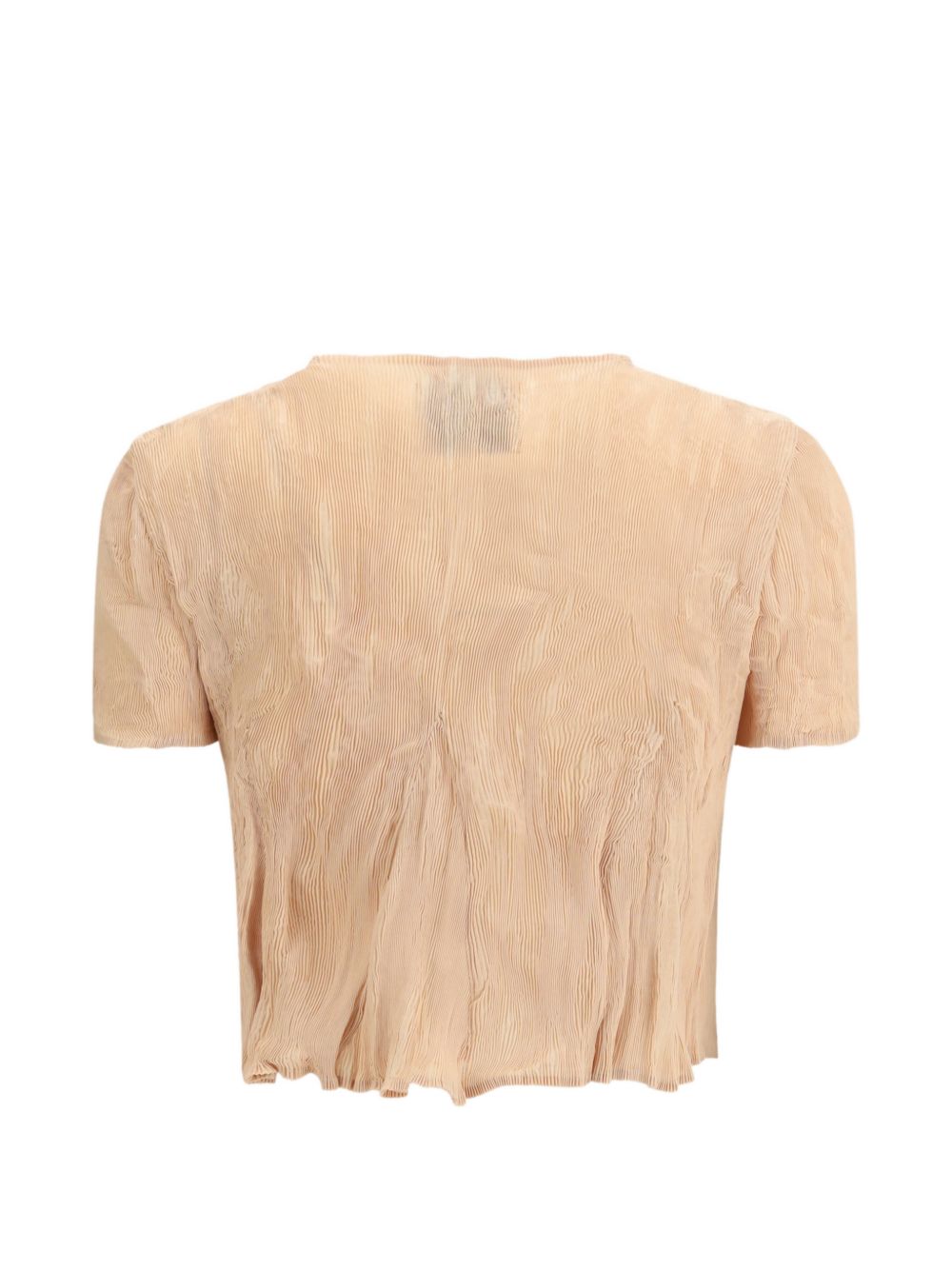 T-SHIRT a maniche corte plissettate in arancione Gongdid design - donna 