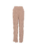 Pleated trousers in brown gongdid design - women