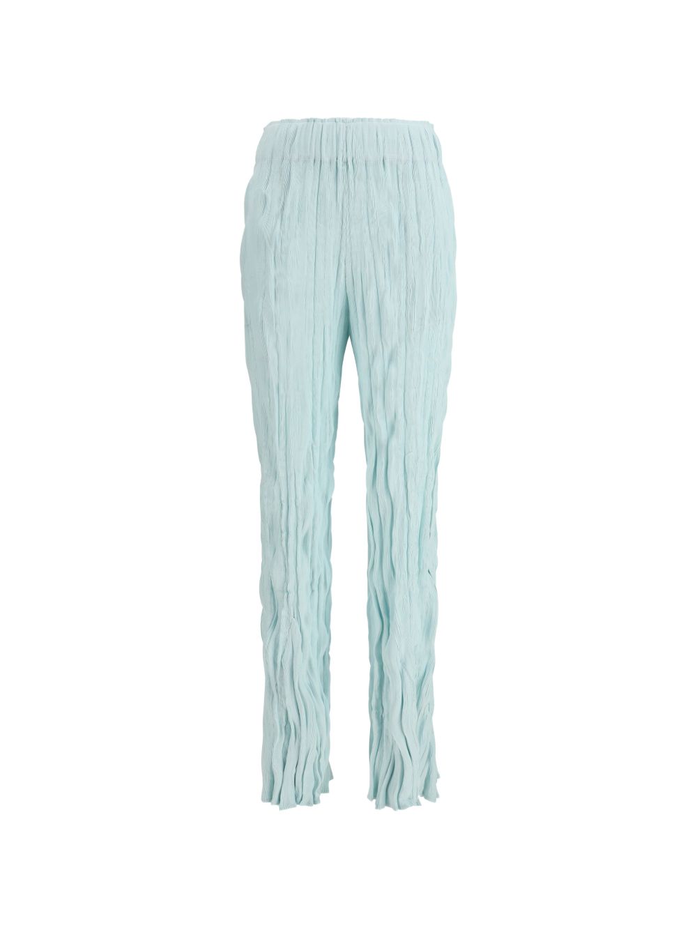 Pantaloni plissettati in azzurro gongdid design - donna 