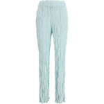 Pantaloni plissettati in azzurro gongdid design - donna 