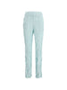 Pantaloni plissettati in azzurro gongdid design - donna