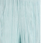 Pantaloni plissettati in azzurro gongdid design - donna 