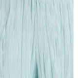 Pantaloni plissettati in azzurro gongdid design - donna 