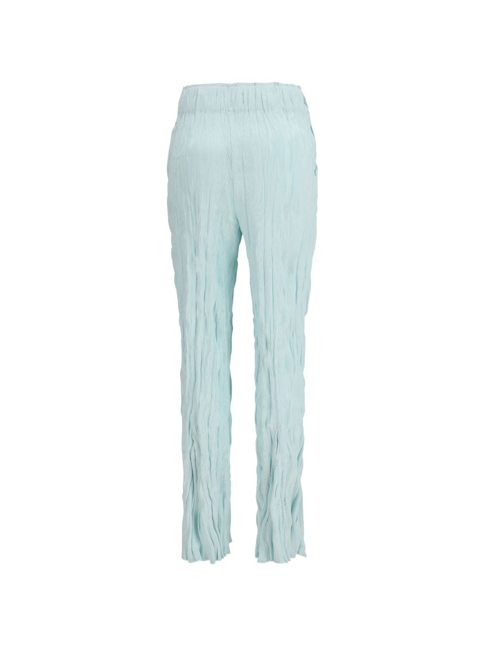 Pantaloni plissettati in azzurro gongdid design - donna 