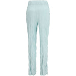 Pantaloni plissettati in azzurro gongdid design - donna 