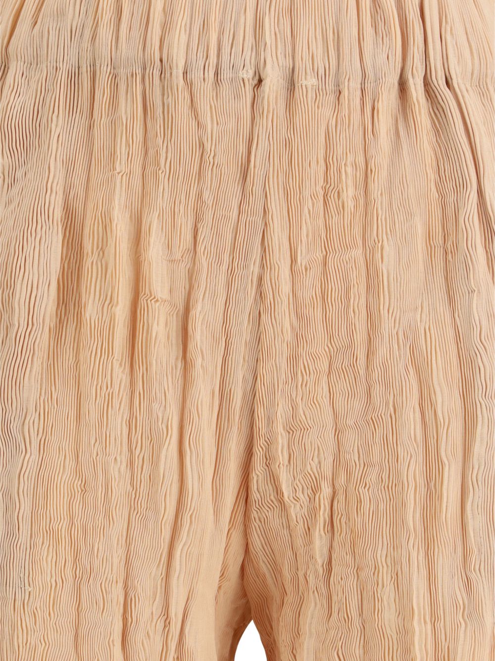Pantaloni plissettati in rosa pesca gongdid design - donna 