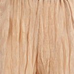 Pantaloni plissettati in rosa pesca gongdid design - donna 
