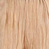 Pantaloni plissettati in rosa pesca gongdid design - donna 