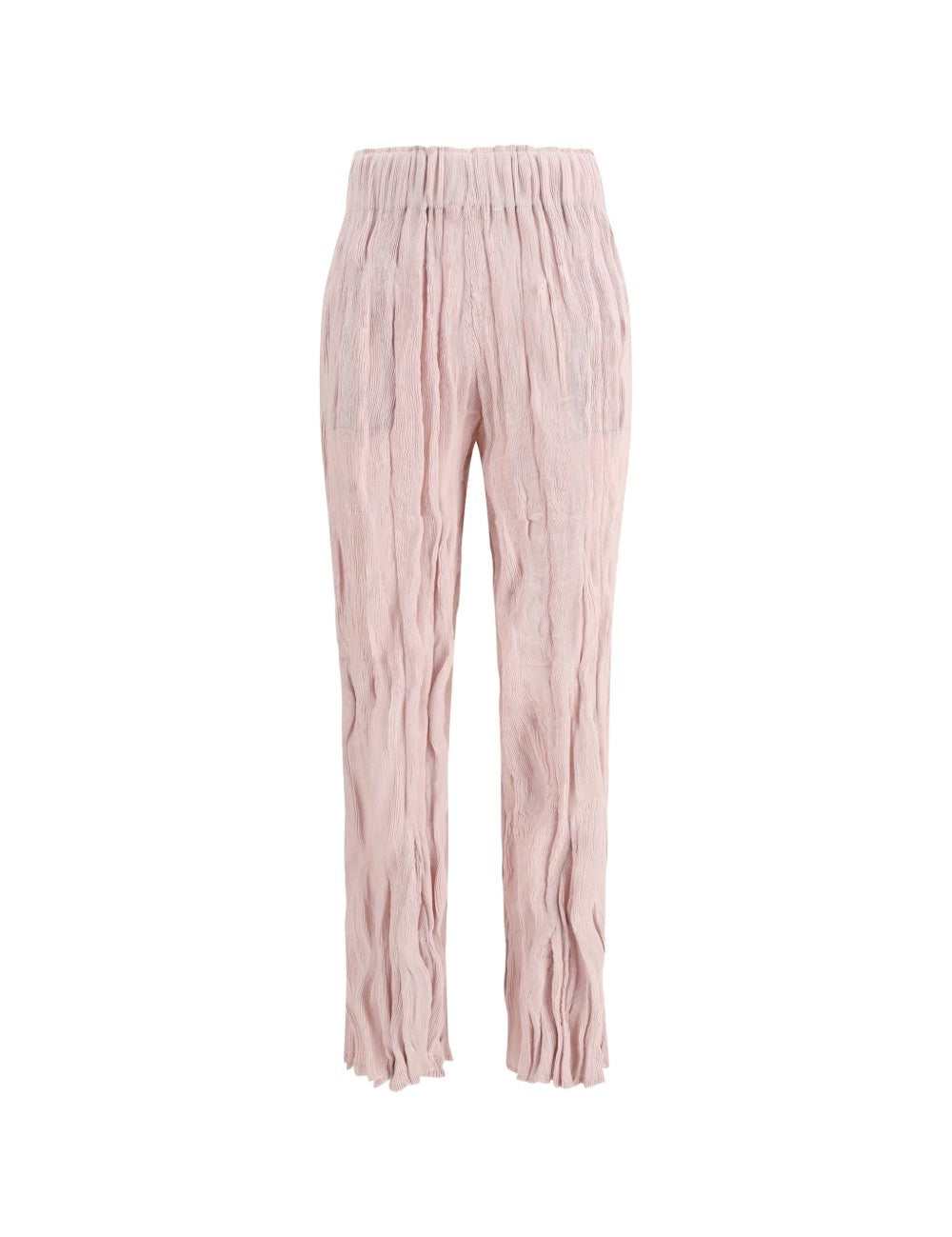 pantaloni plissettati in rosa gongdid design - donna 