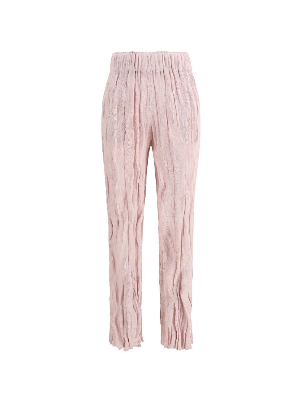 pantaloni plissettati in rosa gongdid design - donna 