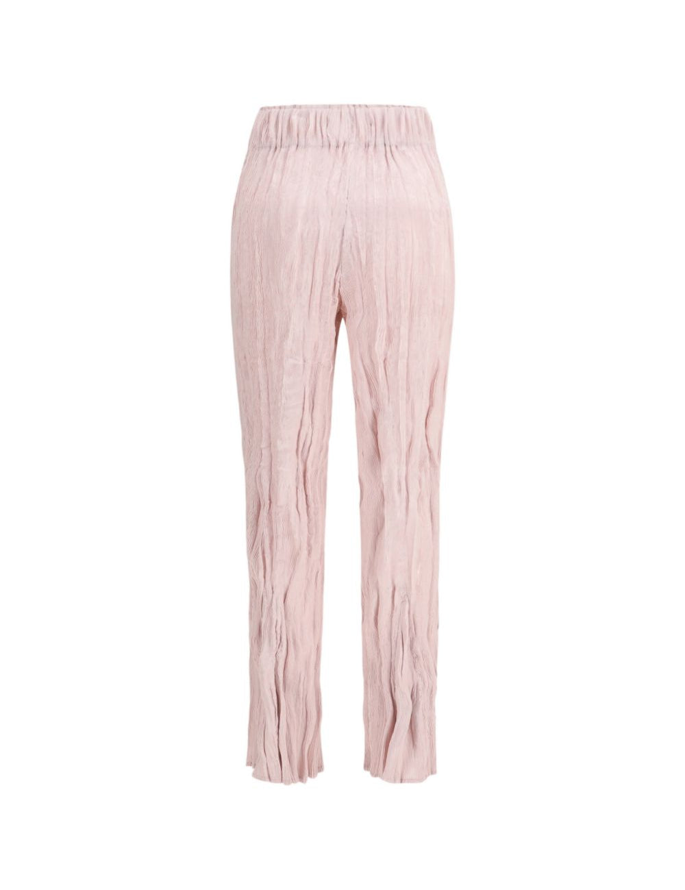 pantaloni plissettati in rosa gongdid design - donna 