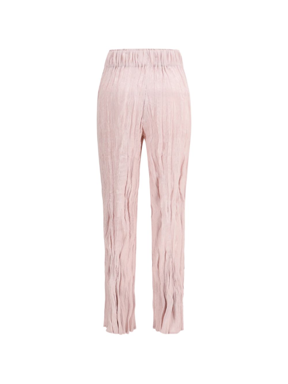 pantaloni plissettati in rosa gongdid design - donna 