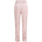 pantaloni plissettati in rosa gongdid design - donna 