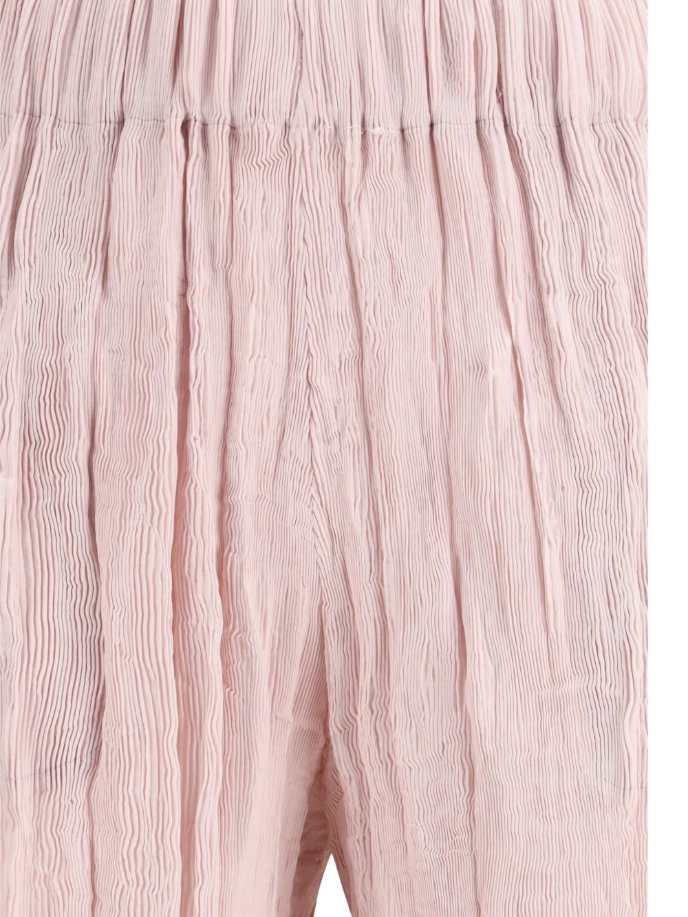 pantaloni plissettati in rosa gongdid design - donna 