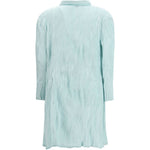 Abito Chemisier corto plissettato in azzurro GONGDID DESIGN - donna 