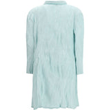 Abito Chemisier corto plissettato in azzurro GONGDID DESIGN - donna 