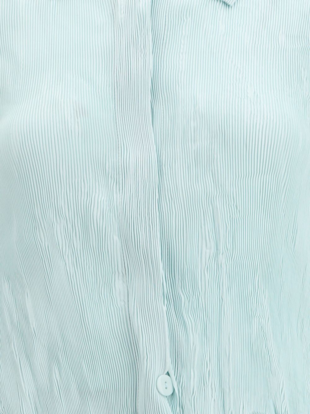 Abito Chemisier corto plissettato in azzurro GONGDID DESIGN - donna 