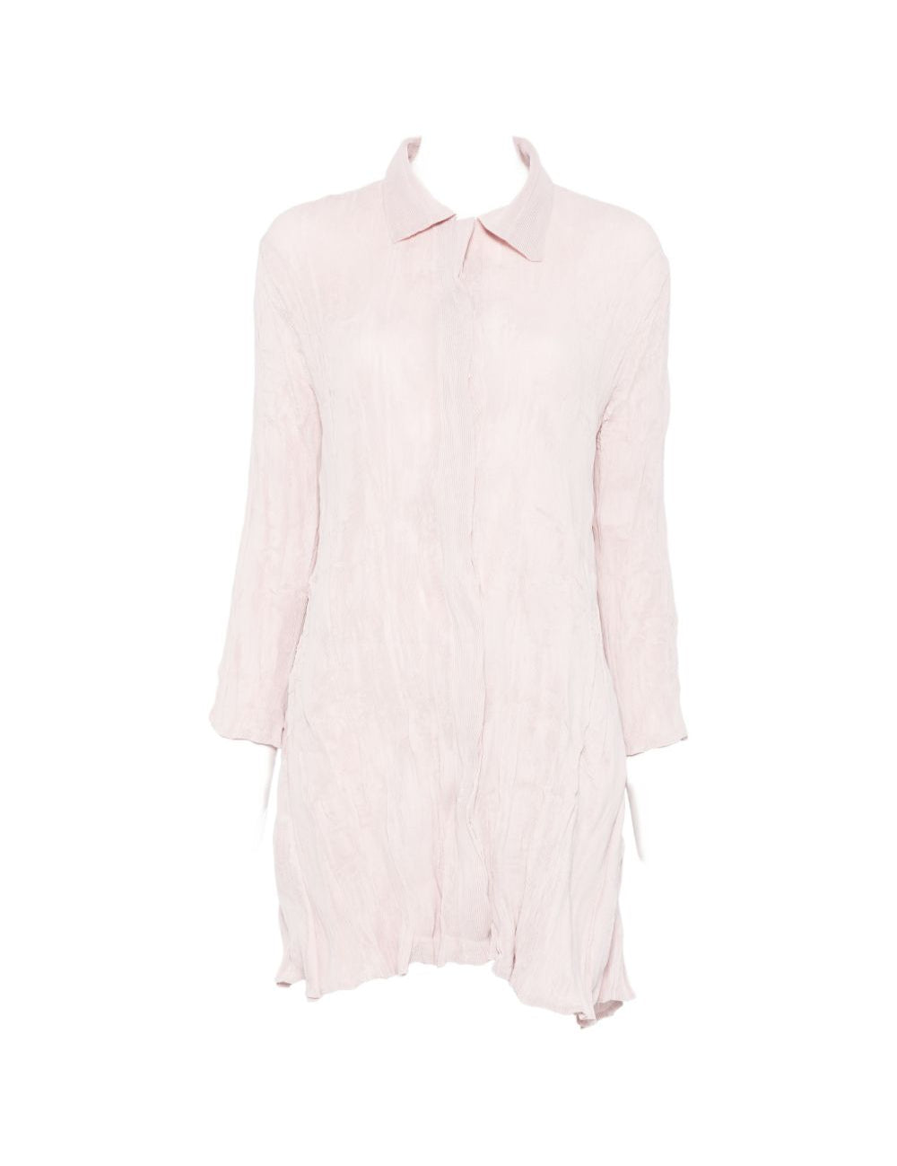 Abito Chemisier corto plissettato in rosa GONGDID DESIGN - donna 