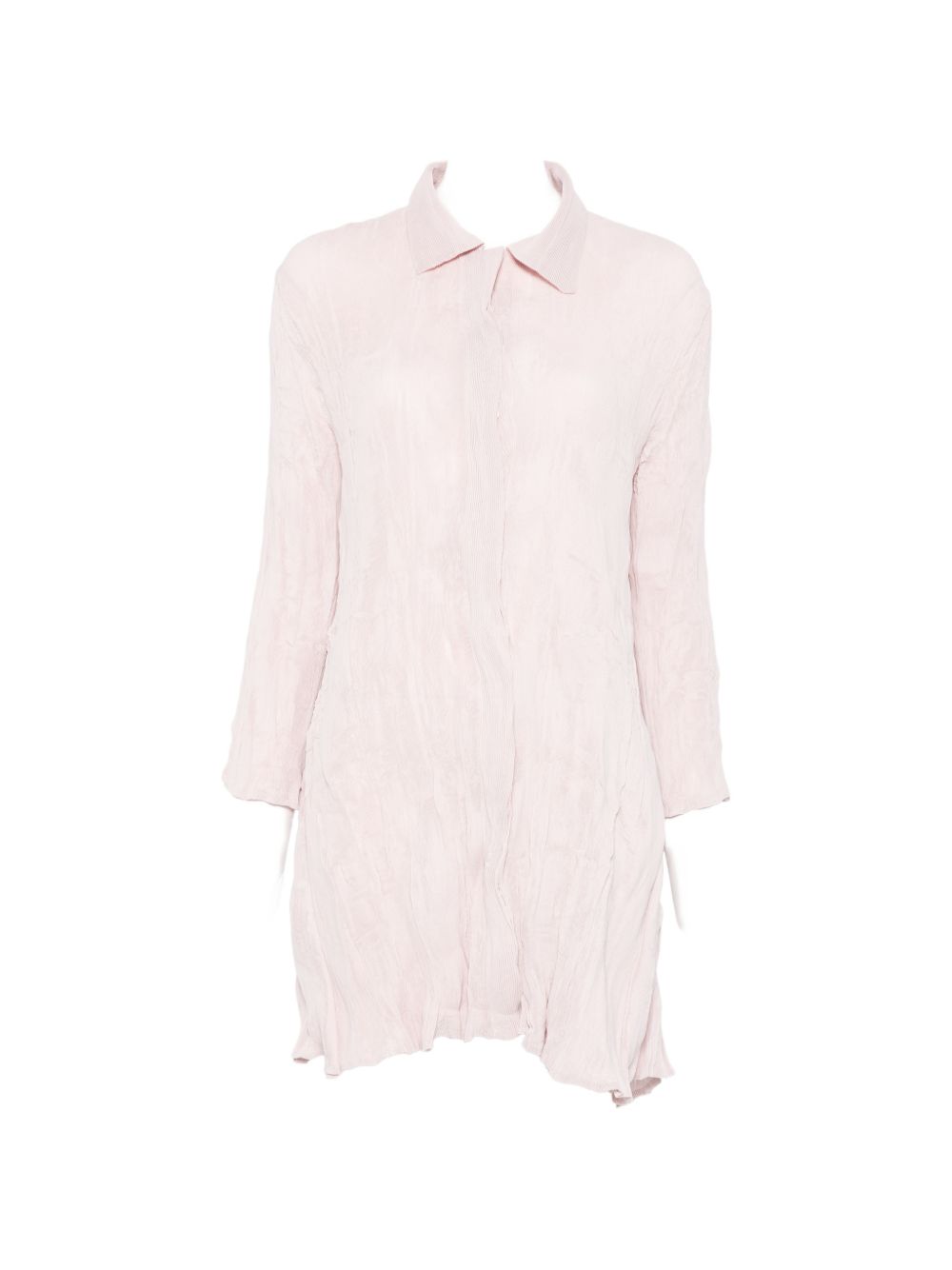 Abito Chemisier corto plissettato in rosa GONGDID DESIGN - donna 