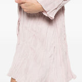 Abito Chemisier corto plissettato in rosa GONGDID DESIGN - donna 