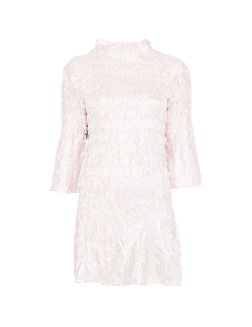 Abito mini con ruches in rosa chiaro GONGDID DESIGN - donna 
