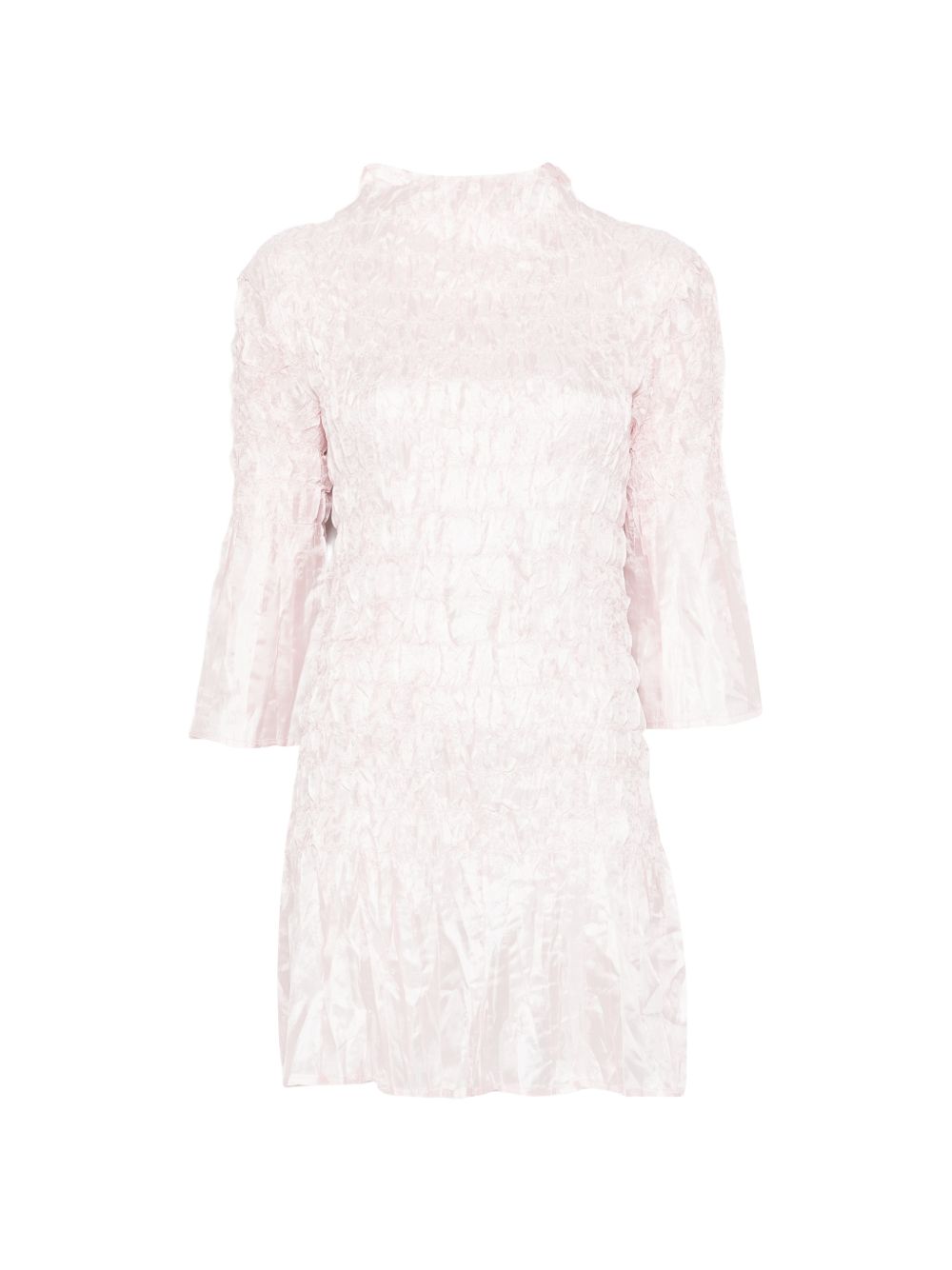 Abito mini con ruches in rosa chiaro GONGDID DESIGN - donna 