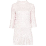Abito mini con ruches in rosa chiaro GONGDID DESIGN - donna 