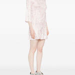 Abito mini con ruches in rosa chiaro GONGDID DESIGN - donna 