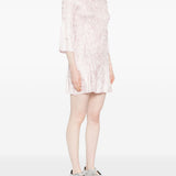 Abito mini con ruches in rosa chiaro GONGDID DESIGN - donna 