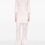 Abito mini con ruches in rosa chiaro GONGDID DESIGN - donna 
