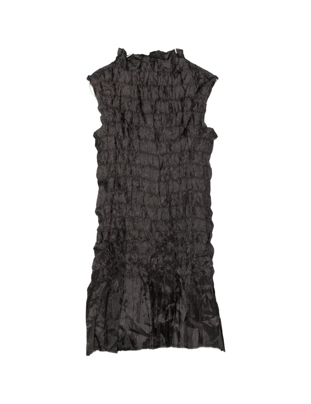 Abito corto con ruches in nero GONGDID DESIGN - donna 